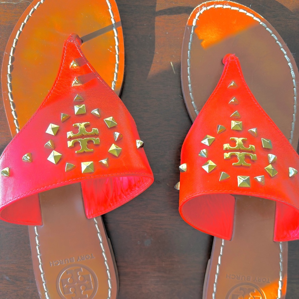 Tory Burch, orange sandal